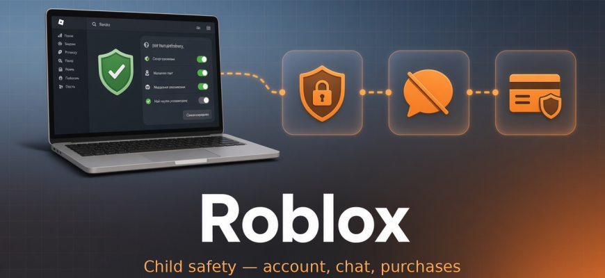 Roblox parental controls and child safety: account, chat, purchases