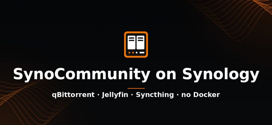SynoCommunity on Synology: qBittorrent, Jellyfin and Syncthing without Docker