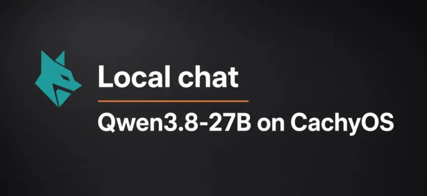local chat on CachyOS with Qwen3.8-27B